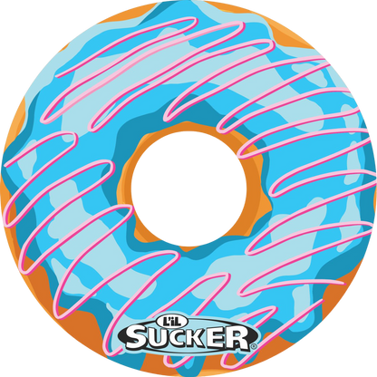 Blue and Pink Swirl Donut