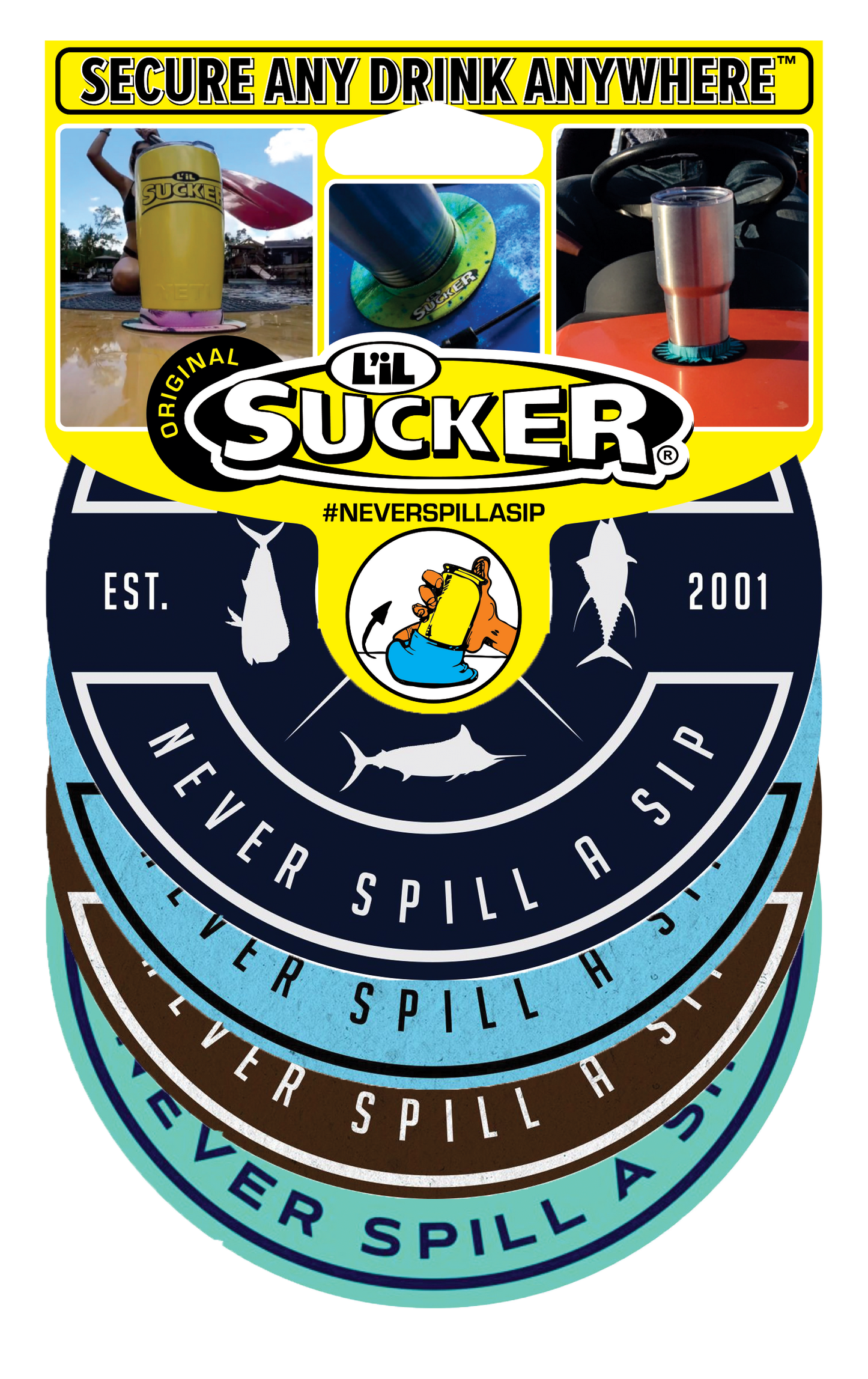Never Spill a Sip 4 Pack